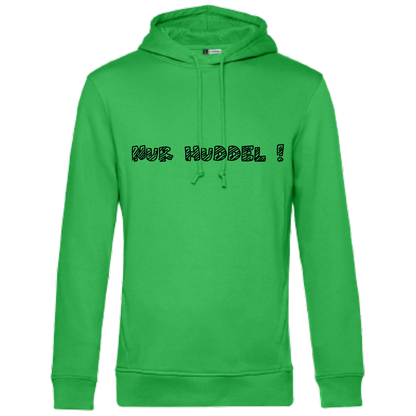 Nur Huddel !  Hoodie - UNISEX - Schwarze Optik