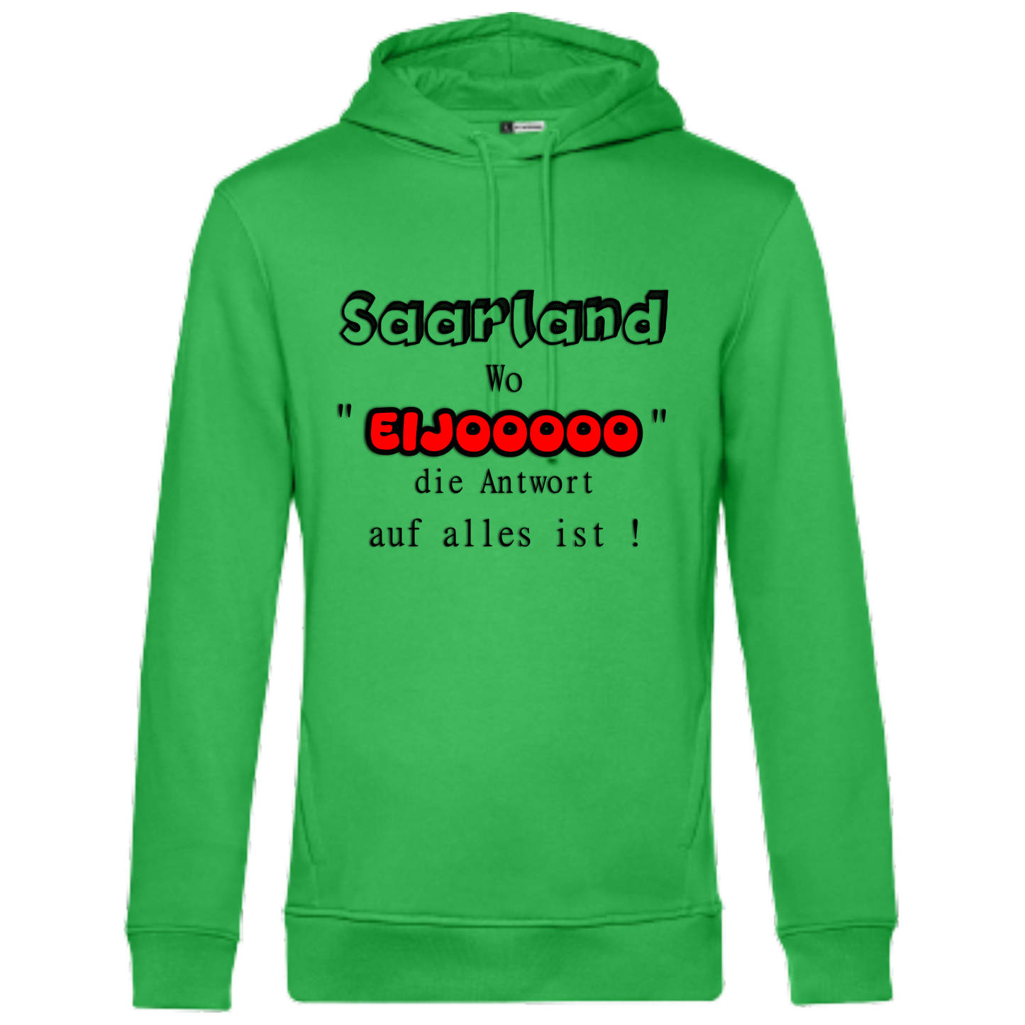 EIJOOOOO Hoodie - UNISEX - Schwarze Optik