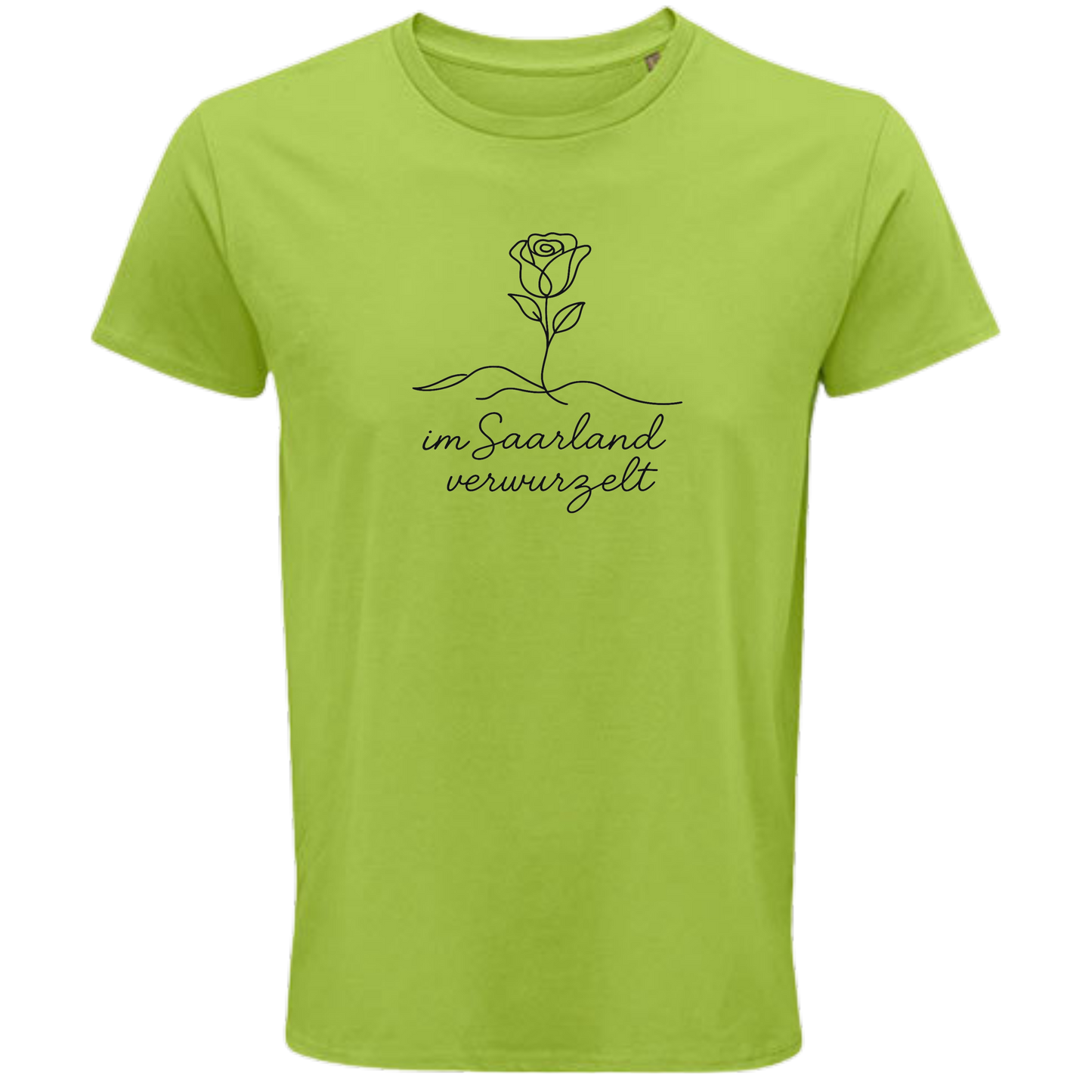 Im Saarland verwurzelt Shirt - UNISEX - schwarze Optik