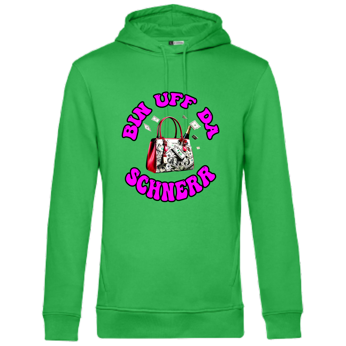 Bin uff da Schnerr Hoodie - UNISEX - Schwarze Optik