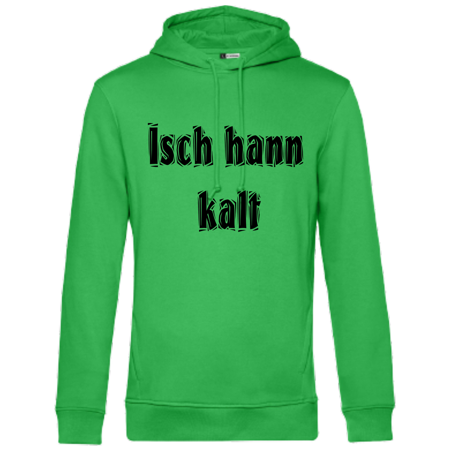 Isch hann kalt Hoodie - UNISEX - Schwarze Optik