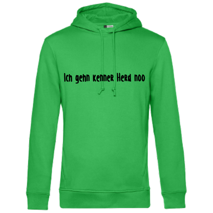 Ich gehn kenner Herd noo Hoodie - UNISEX - Schwarze Optik