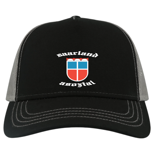 Saarland asozial No2 Cap - UNISEX - weiße Optik