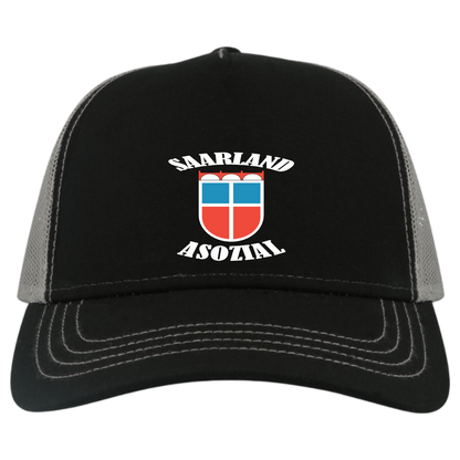 Saarland asozial No3 Cap - UNISEX - weiße Optik