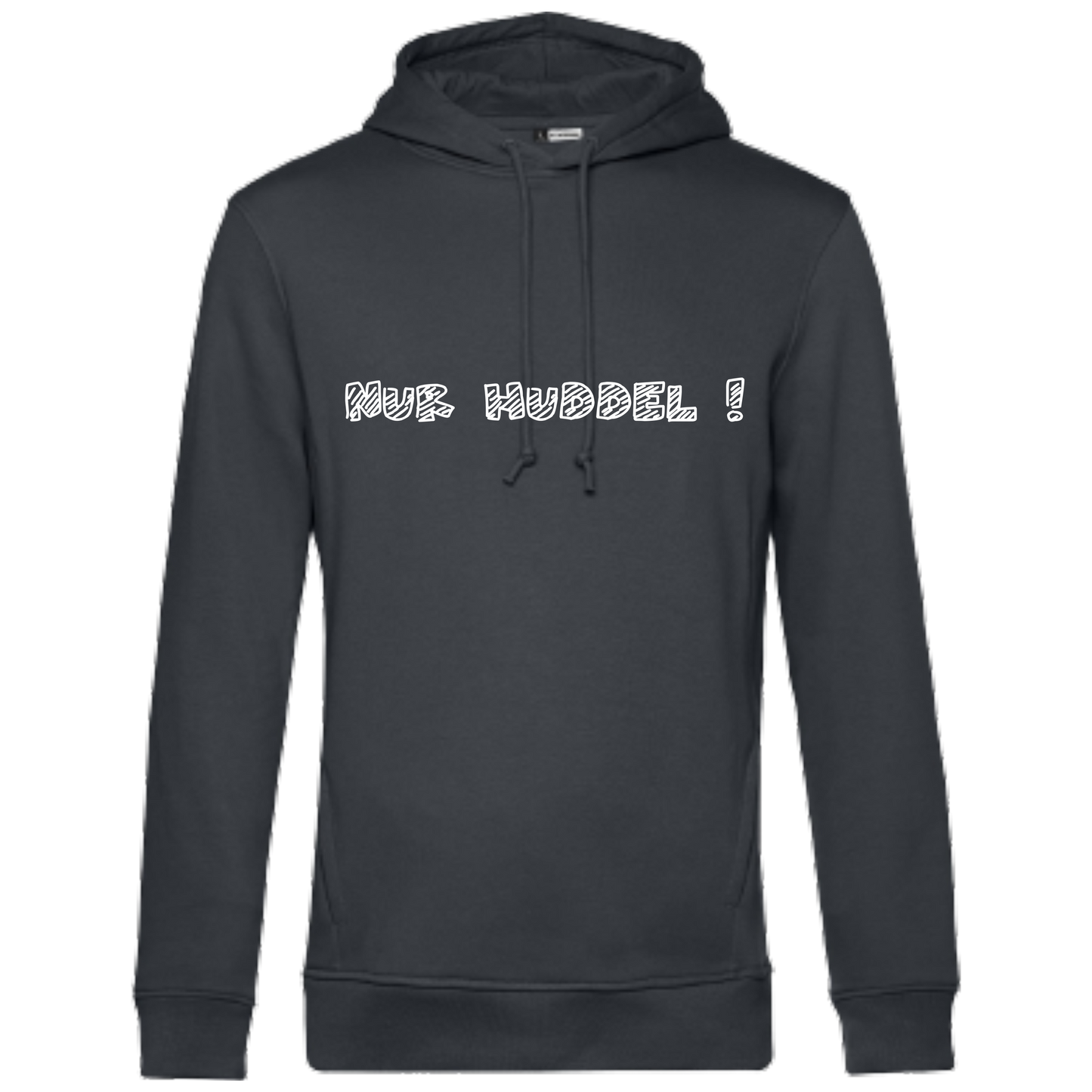 Nur Huddel ! Hoodie - UNISEX - Weiße Optik