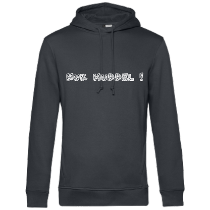 Nur Huddel ! Hoodie - UNISEX - Weiße Optik