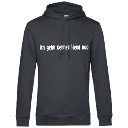 Ich gehn kenner Herd noo Hoodie - UNISEX - Weiße Optik