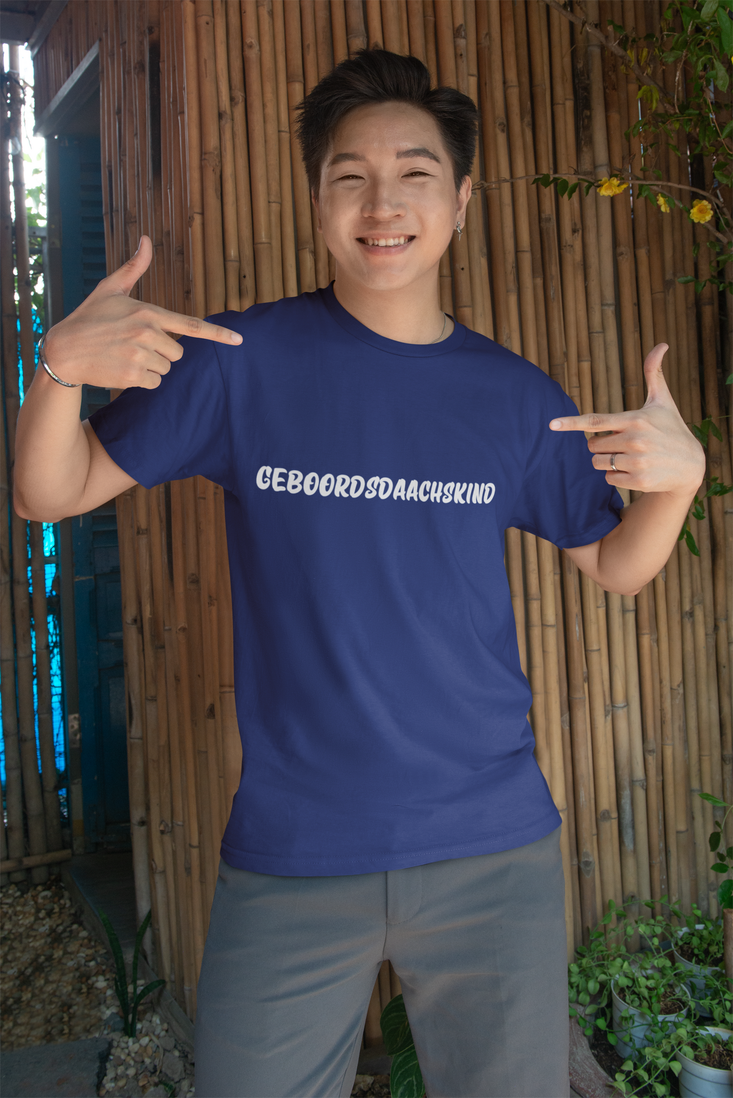 Geboordsdaachskind Shirt - UNISEX - weiße Optik