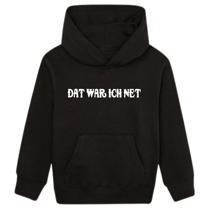 Dat war ich net Hoodie Kids weiße Optik