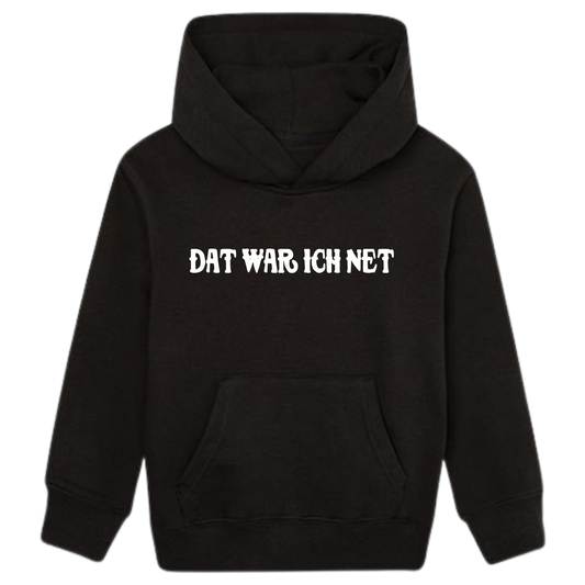 Dat war ich net Hoodie Kids weiße Optik