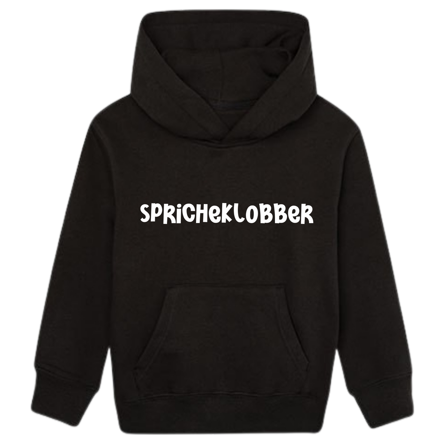 Spricheklobber Hoodie Kids weiße Optik