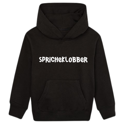 Spricheklobber Hoodie Kids weiße Optik