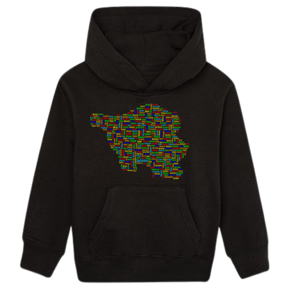 Saarland Original Hoodie Kids Regenbogen Optik