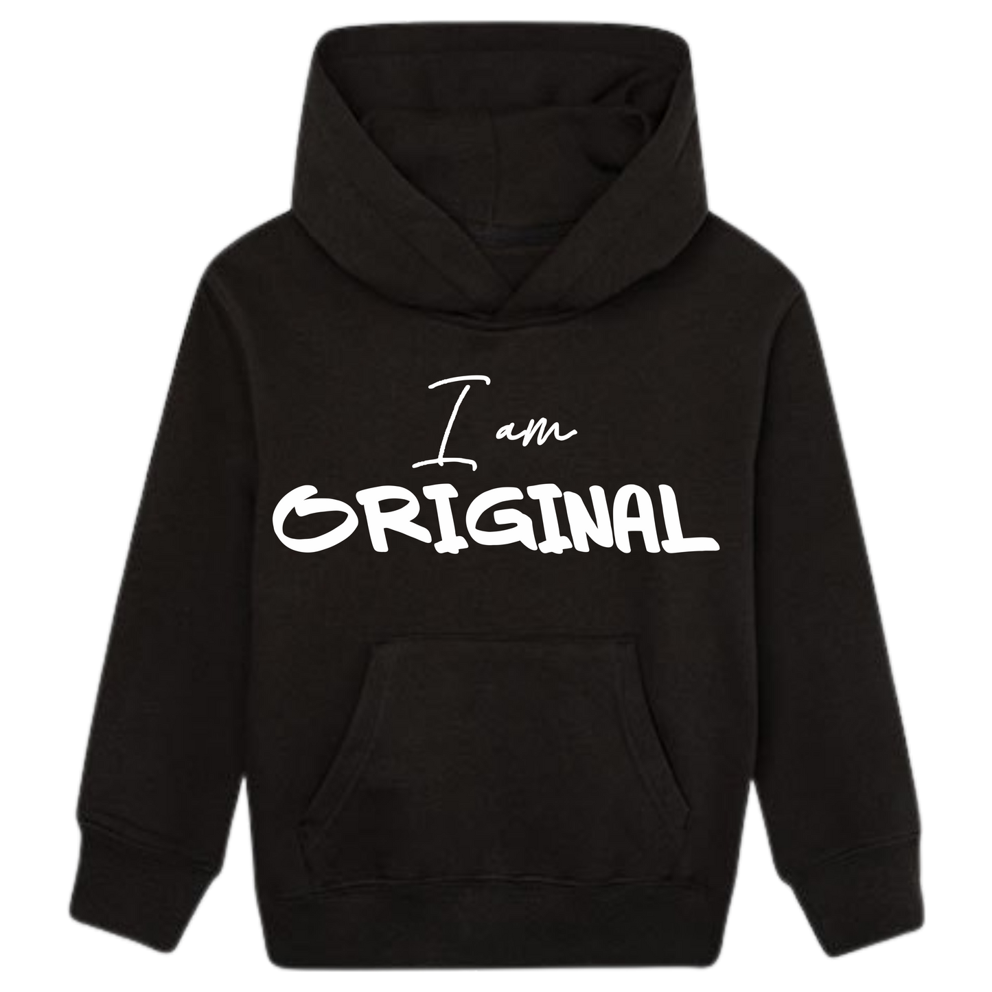 I AM ORIGINAL Hoodie Kids weiße Optik