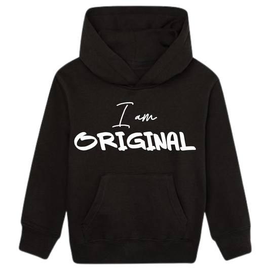 I AM ORIGINAL Hoodie Kids weiße Optik