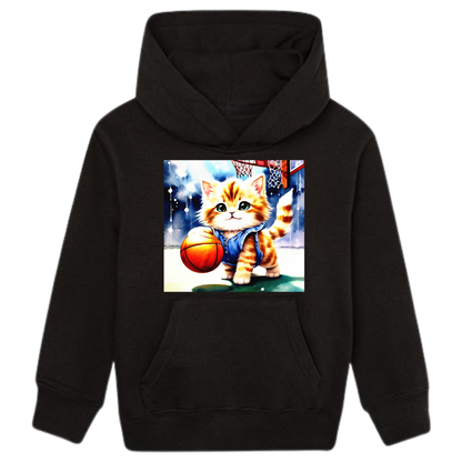 Die Basketballkatze Hoodie Kids