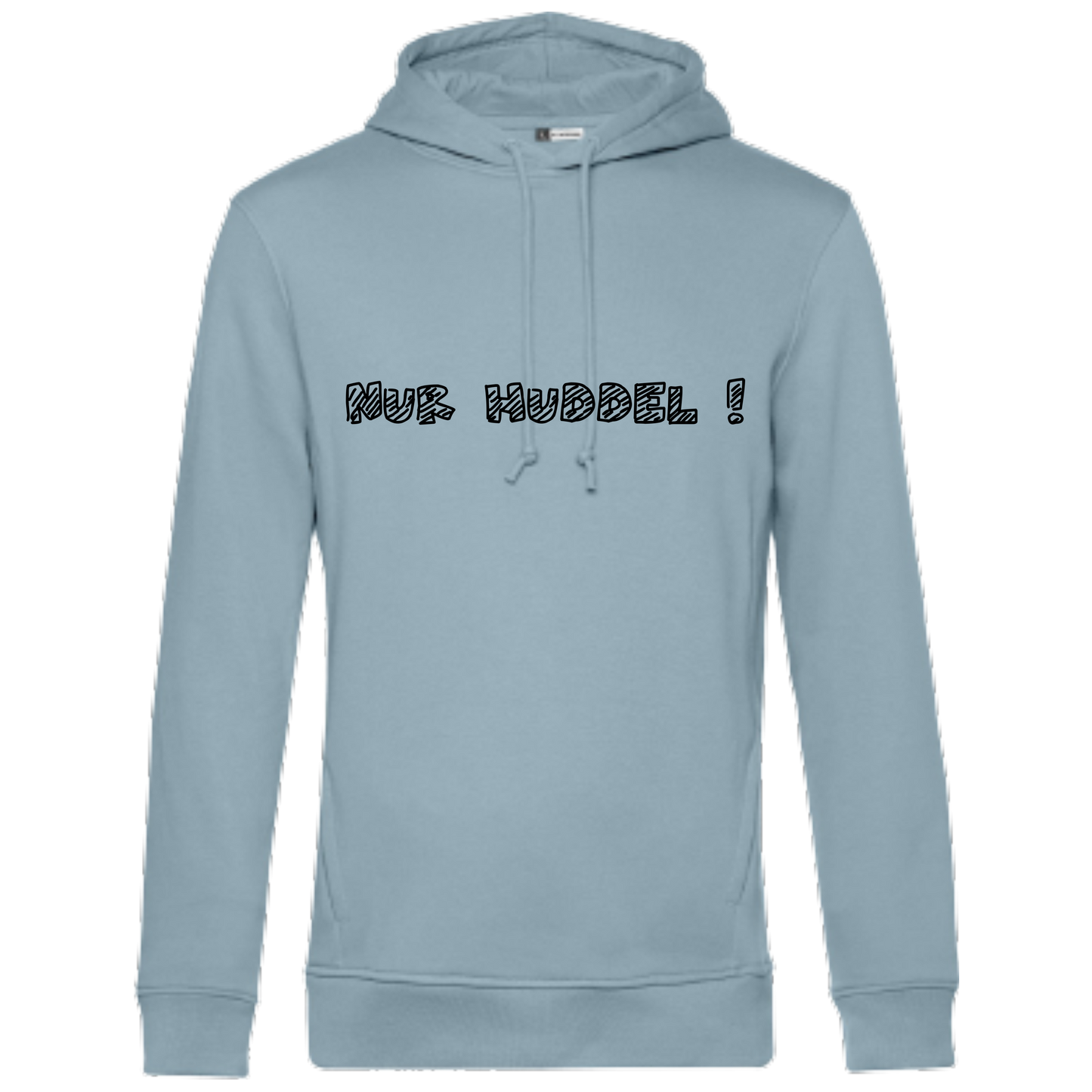 Nur Huddel !  Hoodie - UNISEX - Schwarze Optik