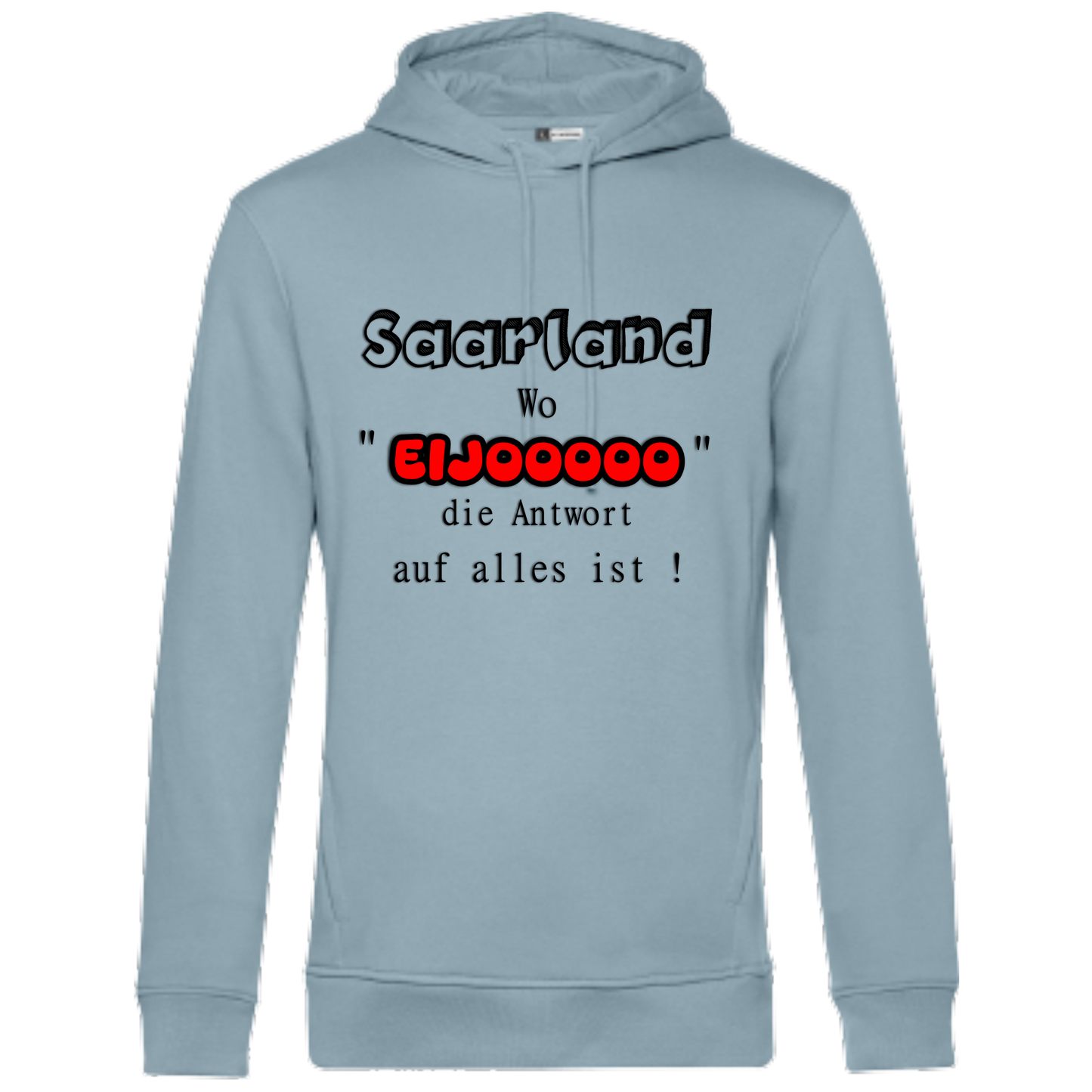 EIJOOOOO Hoodie - UNISEX - Schwarze Optik