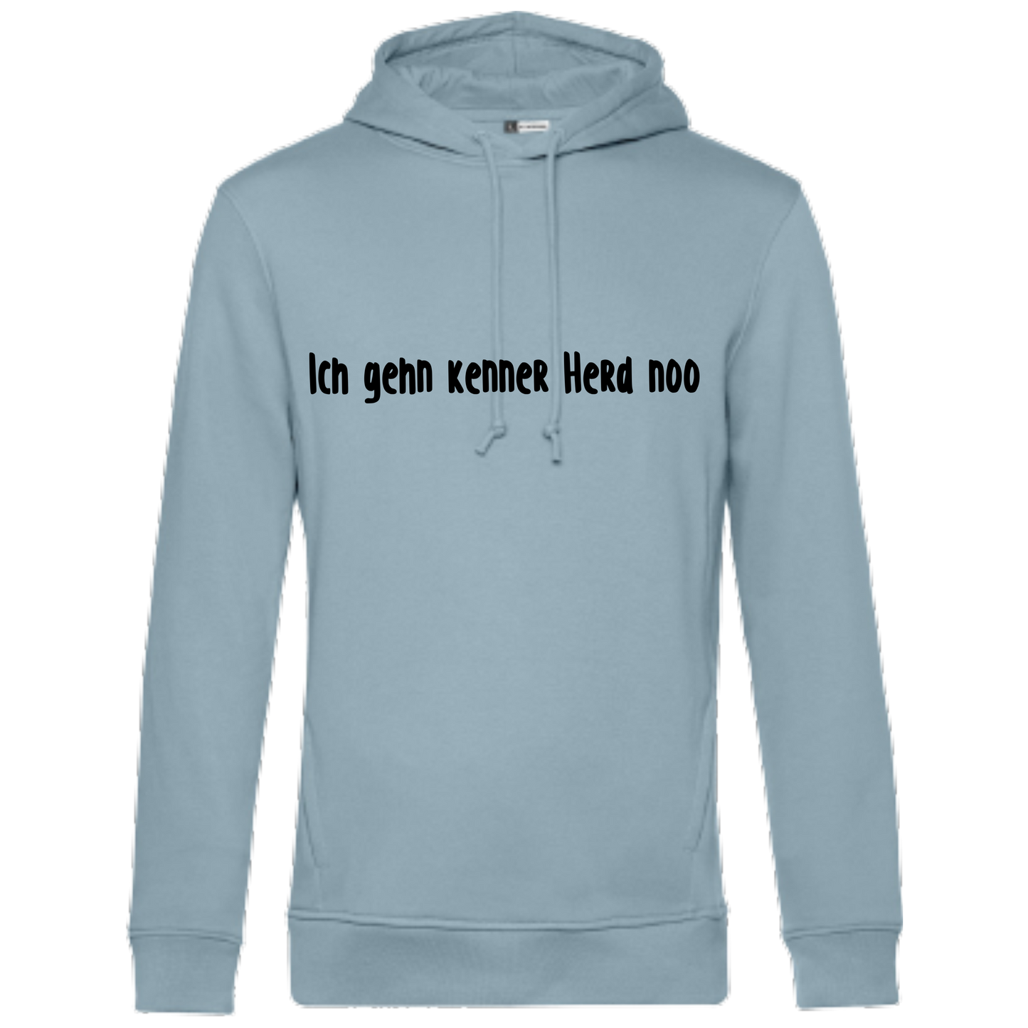 Ich gehn kenner Herd noo Hoodie - UNISEX - Schwarze Optik