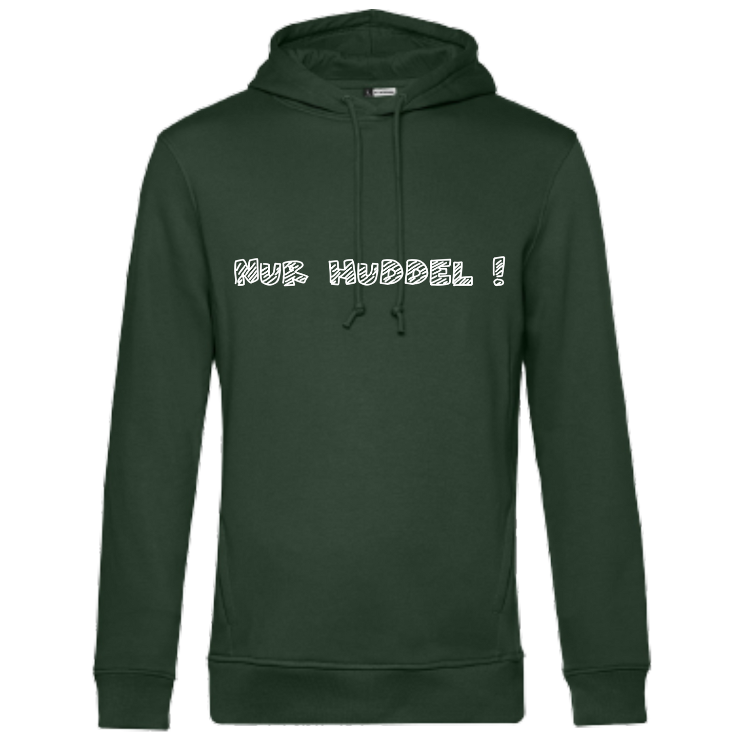 Nur Huddel ! Hoodie - UNISEX - Weiße Optik