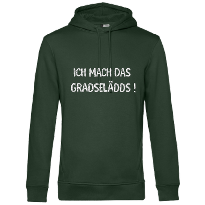 Das mach ich GRADSELÄDDS Hoodie - UNISEX - Weiße Optik
