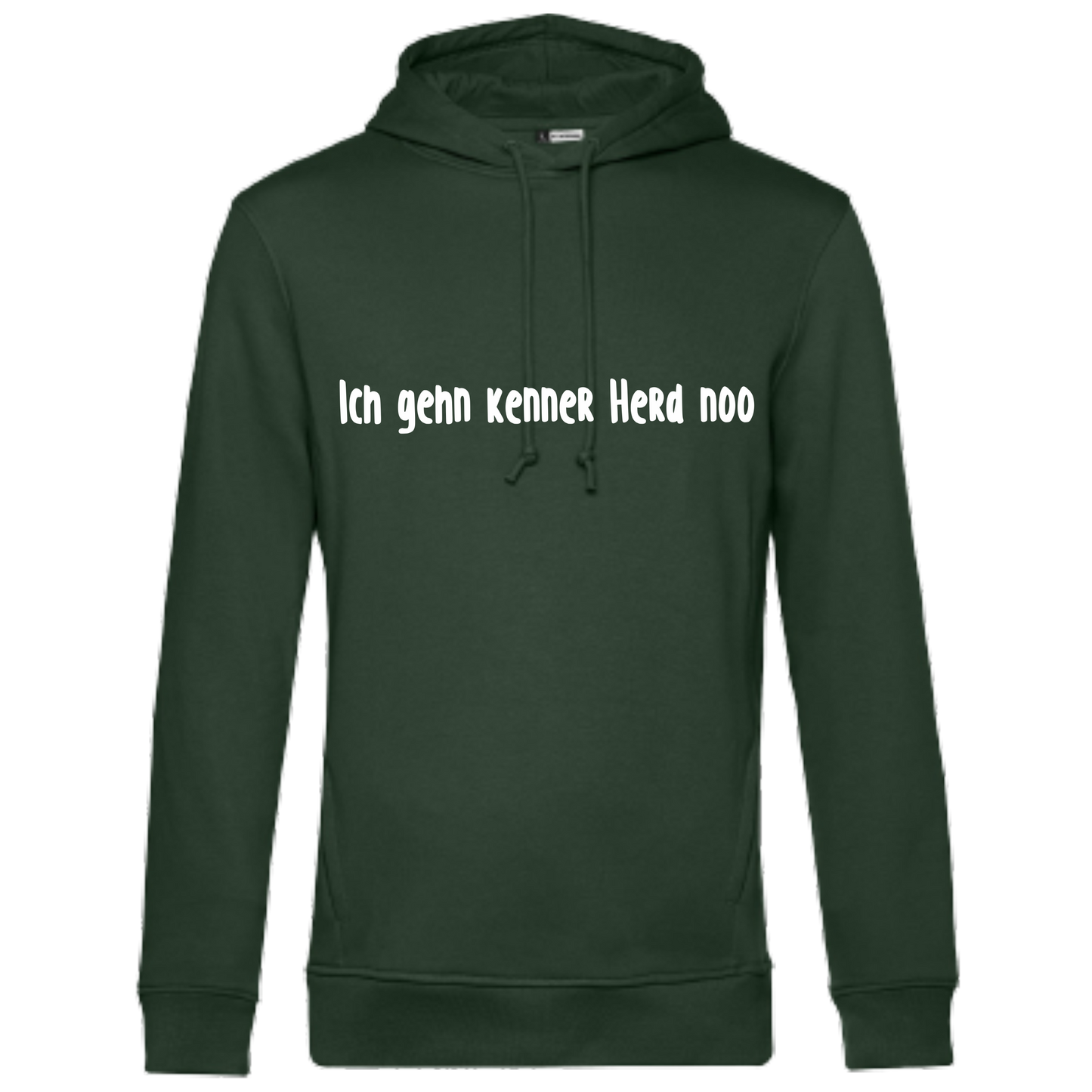 Ich gehn kenner Herd noo Hoodie - UNISEX - Weiße Optik