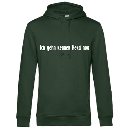 Ich gehn kenner Herd noo Hoodie - UNISEX - Weiße Optik