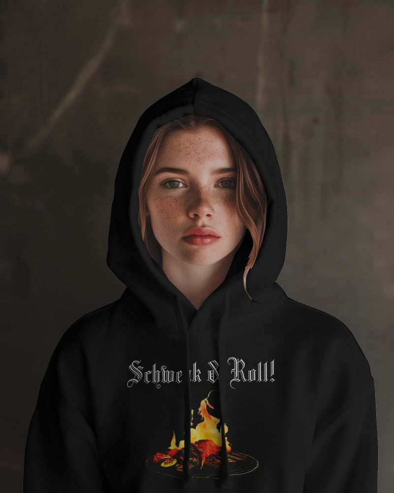 Schwenk & Roll Hoodie - UNISEX - Weiße Optik