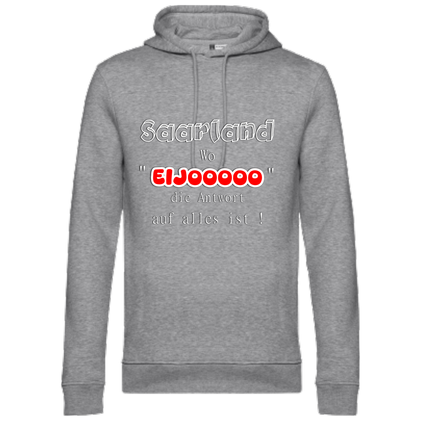 EIJOOOOO Hoodie - UNISEX - Weiße Optik