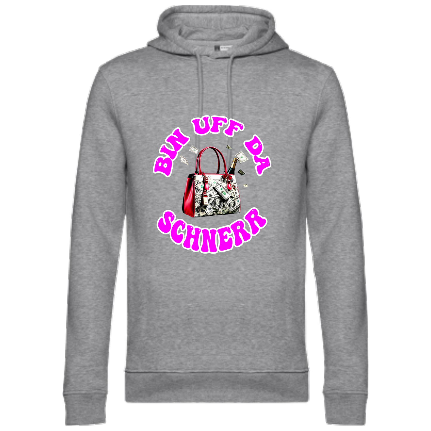 Bin uff da Schnerr Hoodie - UNISEX - Weiße Optik