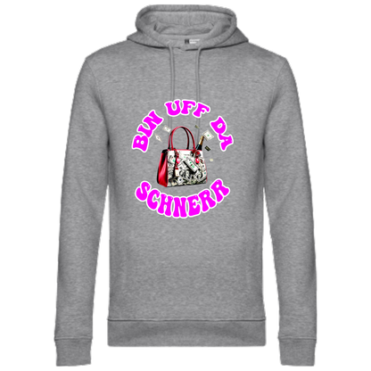 Bin uff da Schnerr Hoodie - UNISEX - Weiße Optik