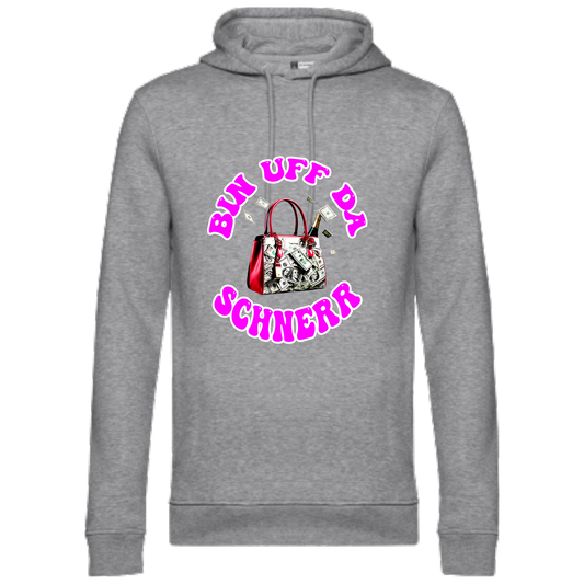 Bin uff da Schnerr Hoodie - UNISEX - Weiße Optik