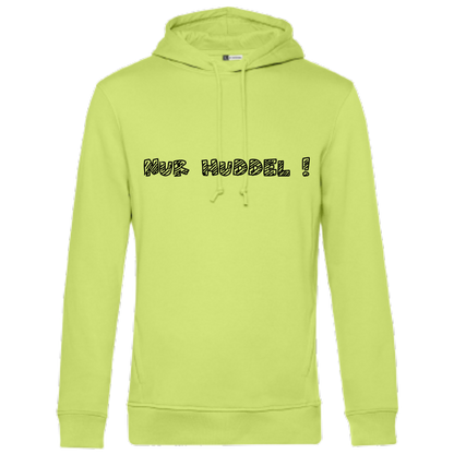 Nur Huddel !  Hoodie - UNISEX - Schwarze Optik