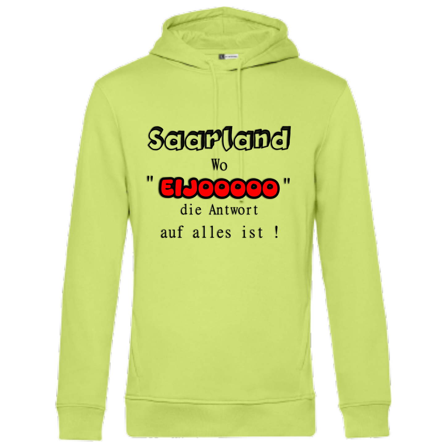 EIJOOOOO Hoodie - UNISEX - Schwarze Optik