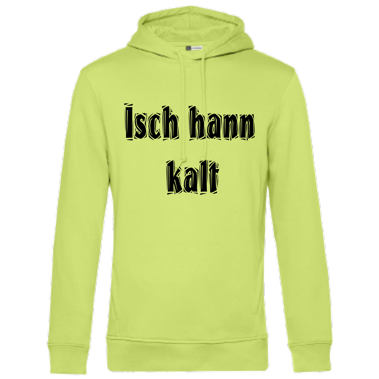 Isch hann kalt Hoodie - UNISEX - Schwarze Optik