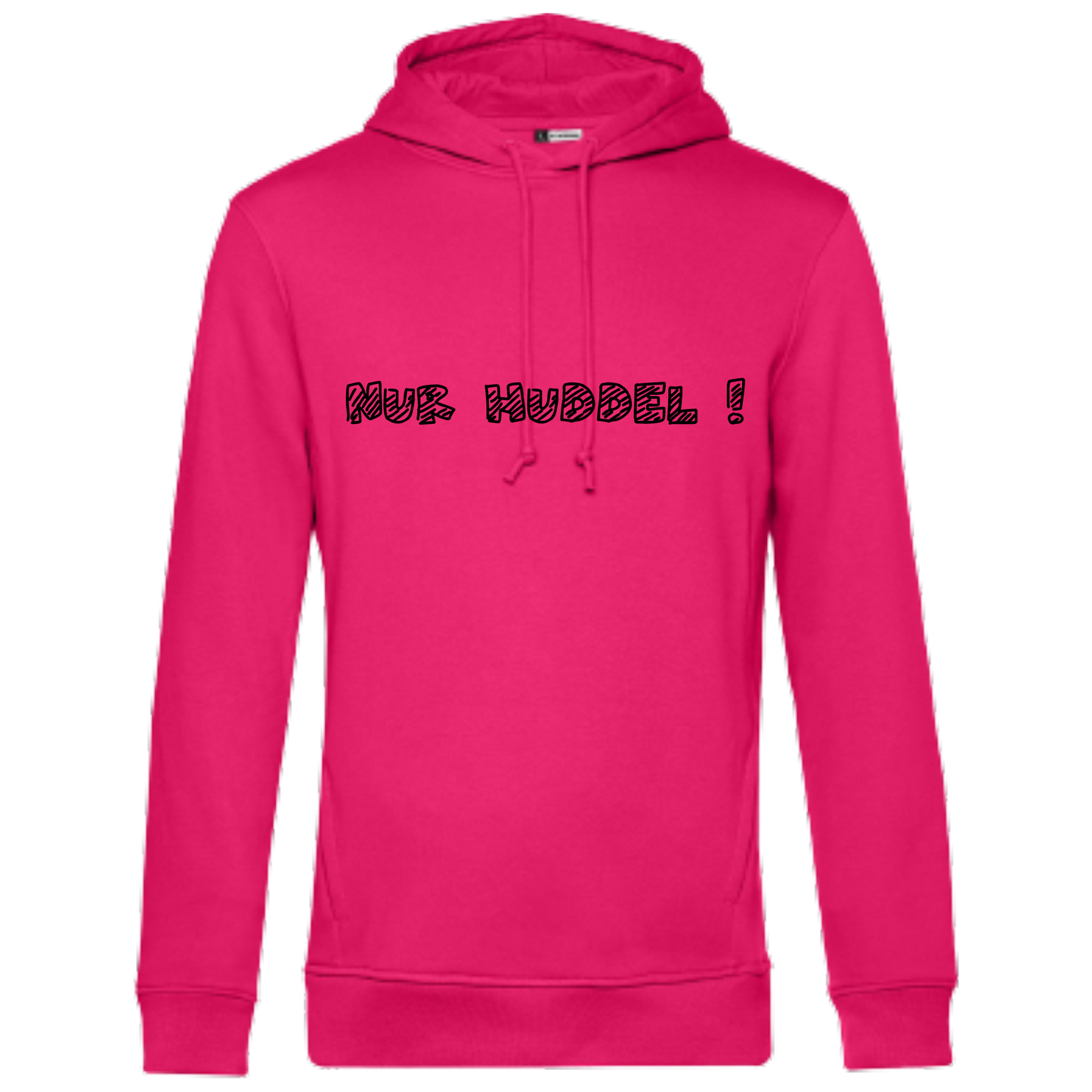 Nur Huddel !  Hoodie - UNISEX - Schwarze Optik