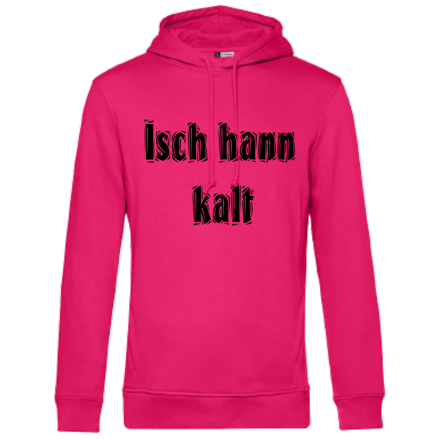 Isch hann kalt Hoodie - UNISEX - Schwarze Optik