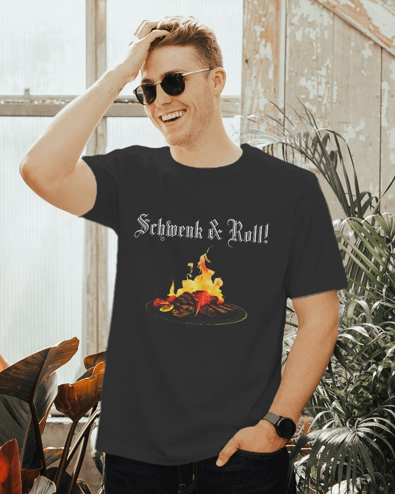 Schwenk & Roll Shirt - UNISEX - weiße Optik