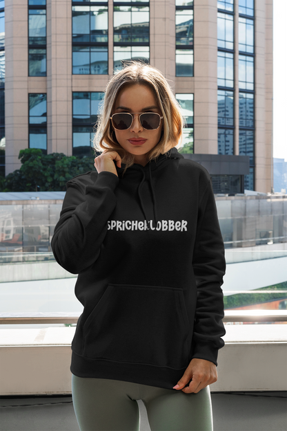 Spricheklobber Hoodie - UNISEX - Weiße Optik