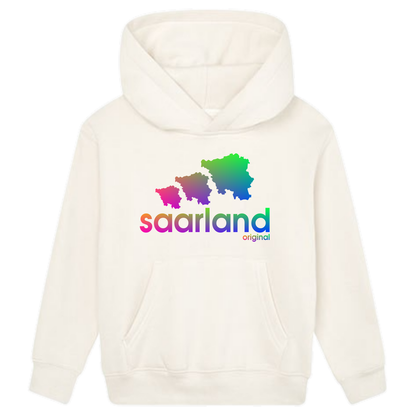 Saarland Dreier Hoodie Kids Regenbogen Optik