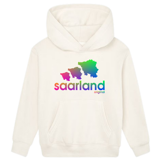 Saarland Dreier Hoodie Kids Regenbogen Optik