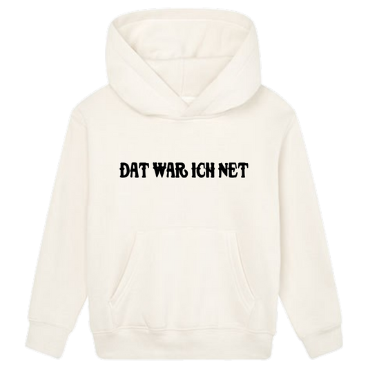 Dat war ich net  Hoodie Kids schwarze Optik