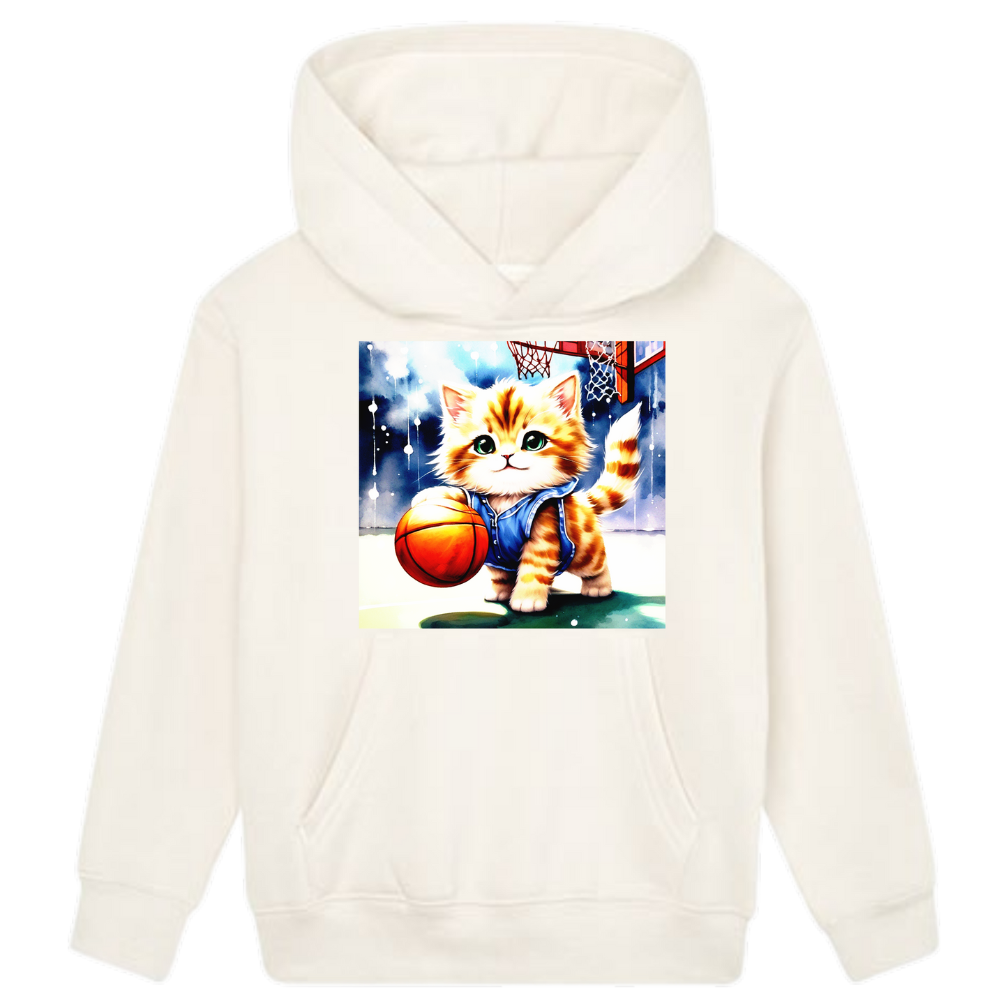 Die Basketballkatze Hoodie Kids