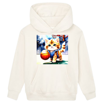 Die Basketballkatze Hoodie Kids