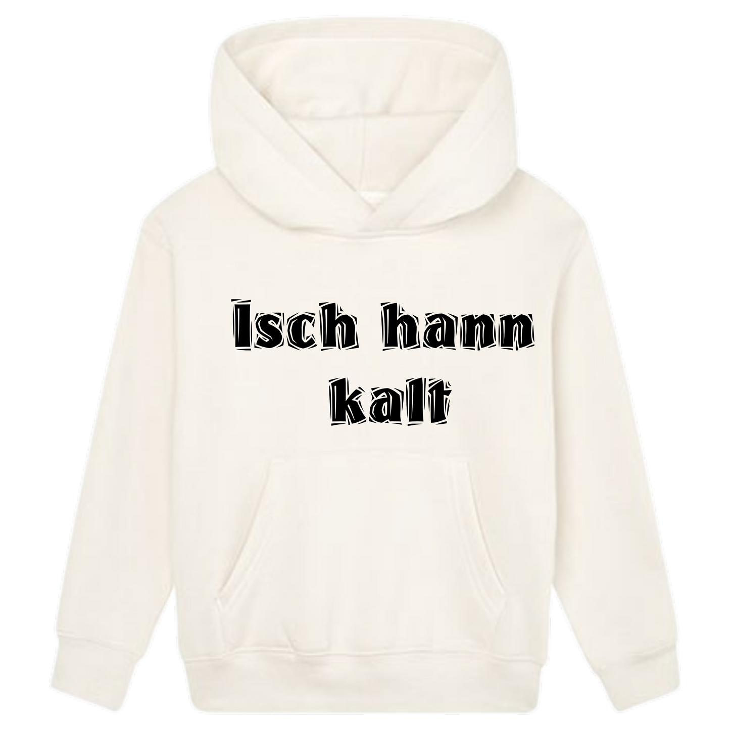 Isch hann kalt Hoodie Kids schwarze Optik