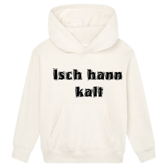 Isch hann kalt Hoodie Kids schwarze Optik