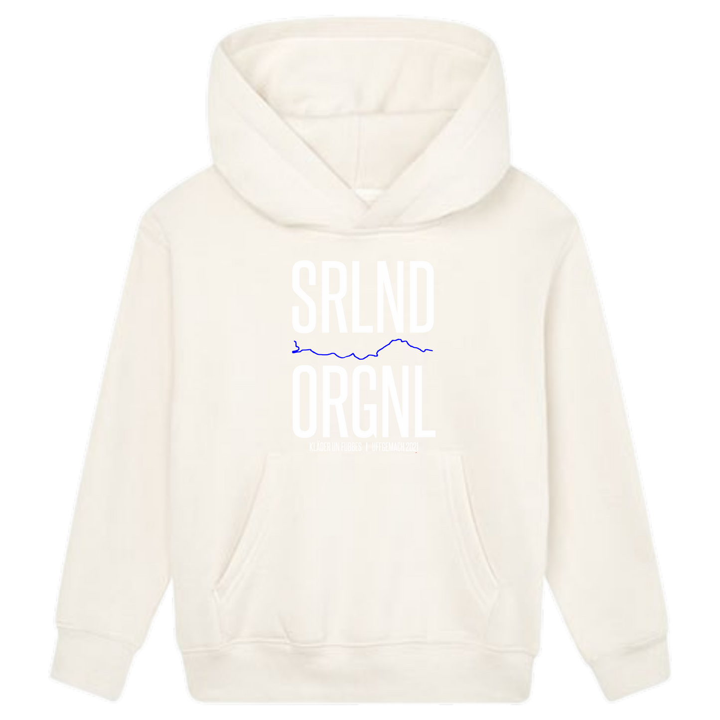 SRLND ORGNL Hoodie Kids weiße Optik