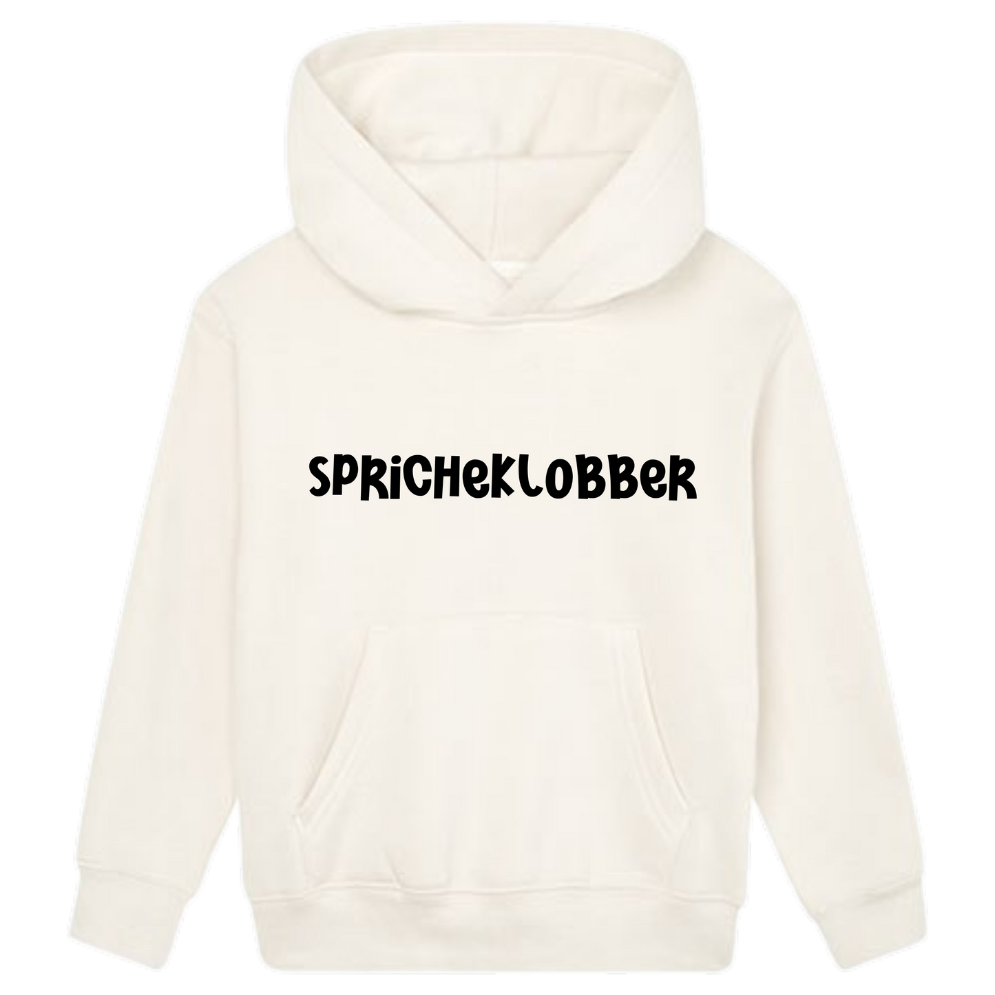 Spricheklobber Hoodie Kids schwarze Optik