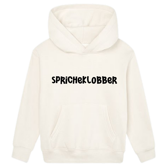 Spricheklobber Hoodie Kids schwarze Optik