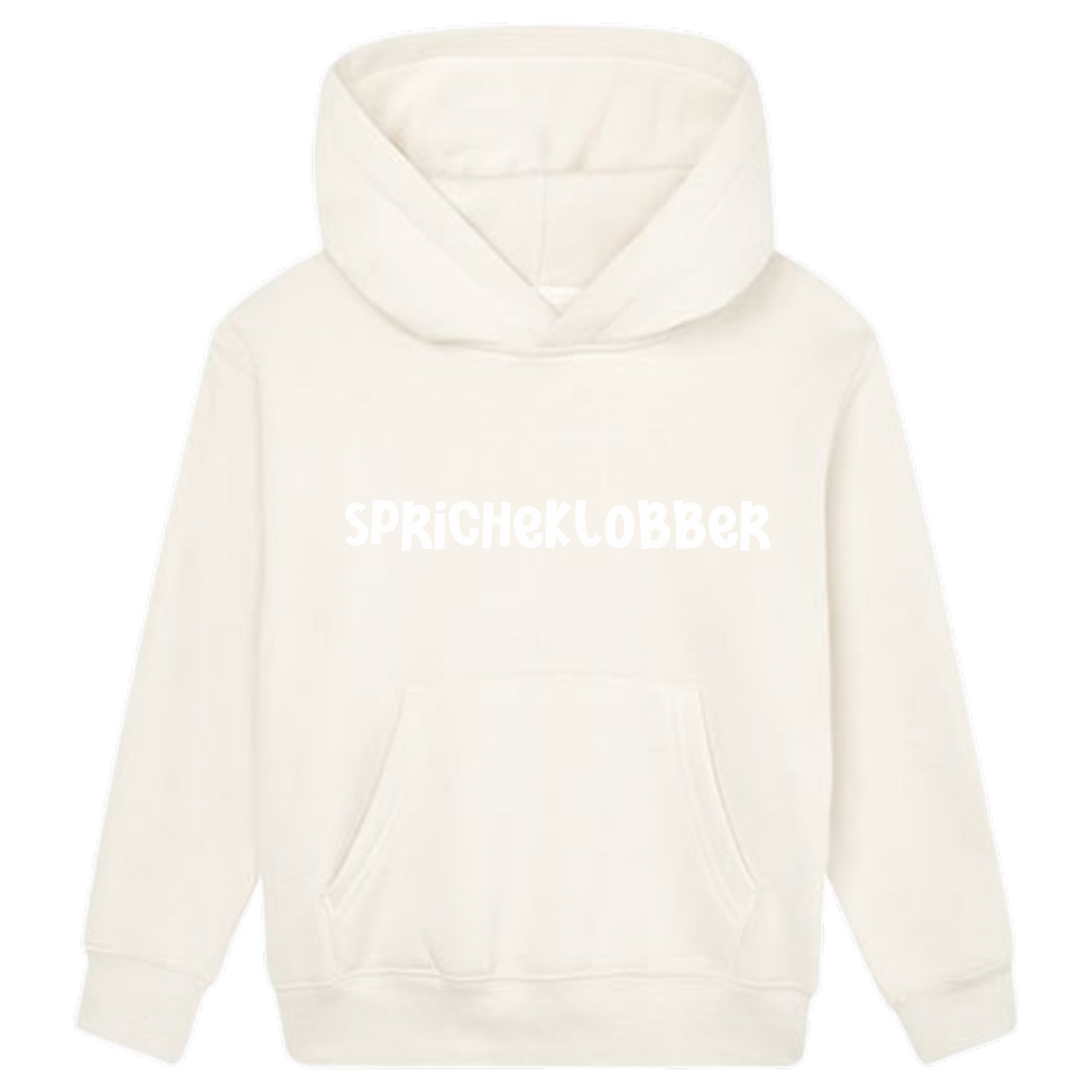 Spricheklobber Hoodie Kids weiße Optik